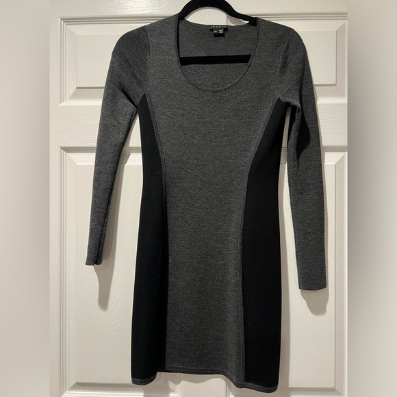 Theory Dresses & Skirts - THEORY GRAY AND BLACK DRESS SIZE SP